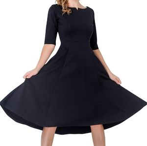 Mary Crafts Fit Flare Midi Dress